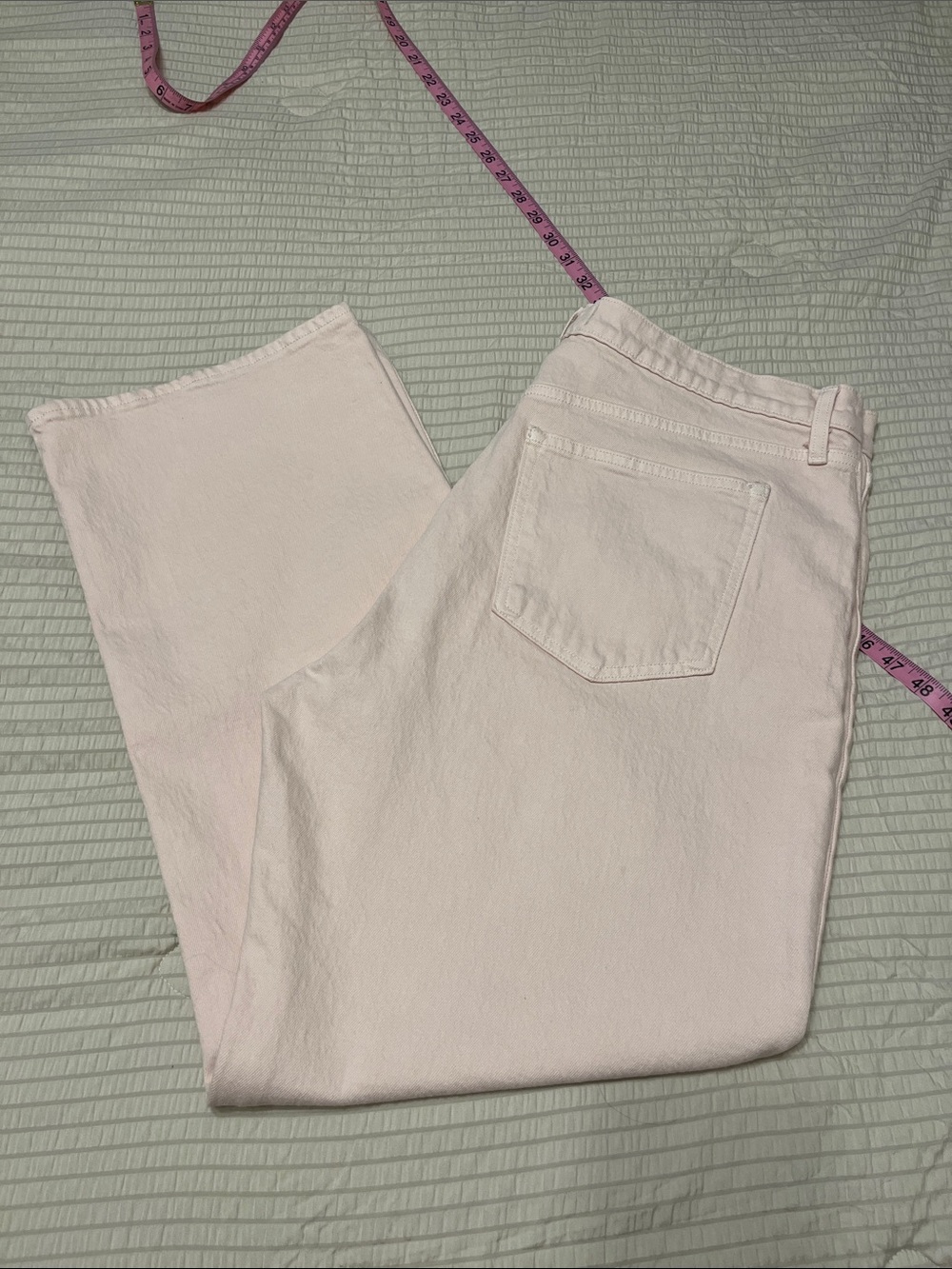 Abercrombie & Fitch Pastel Pink Straight-Leg Jeans